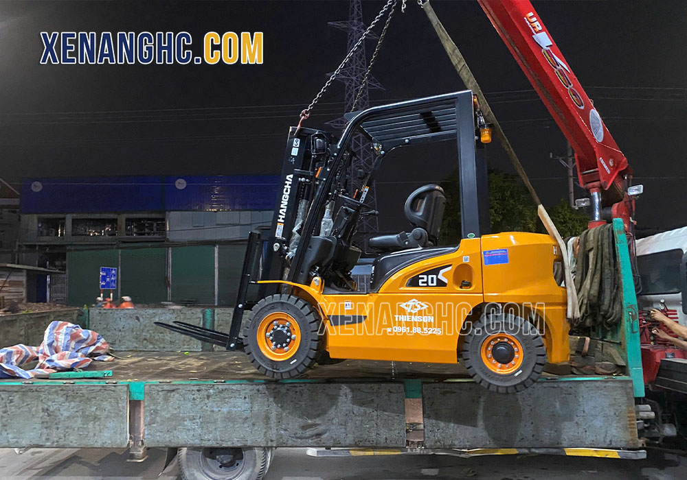 Bàn giao xe nâng dầu 2 tấn dòng X Hangcha CPCD20 cho khách hàng