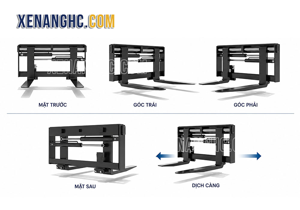 Bộ công tác dịch càng xe nâng Fork Positioner