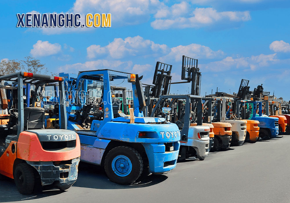 Kiểm tra kỹ ngoại hình, khung gầm và lớp sơn của xe nâng Nhật bãi cũ