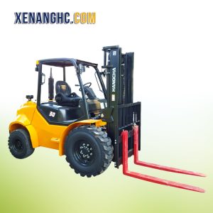 Xe nâng địa hình 3 tấn dầu Hangcha