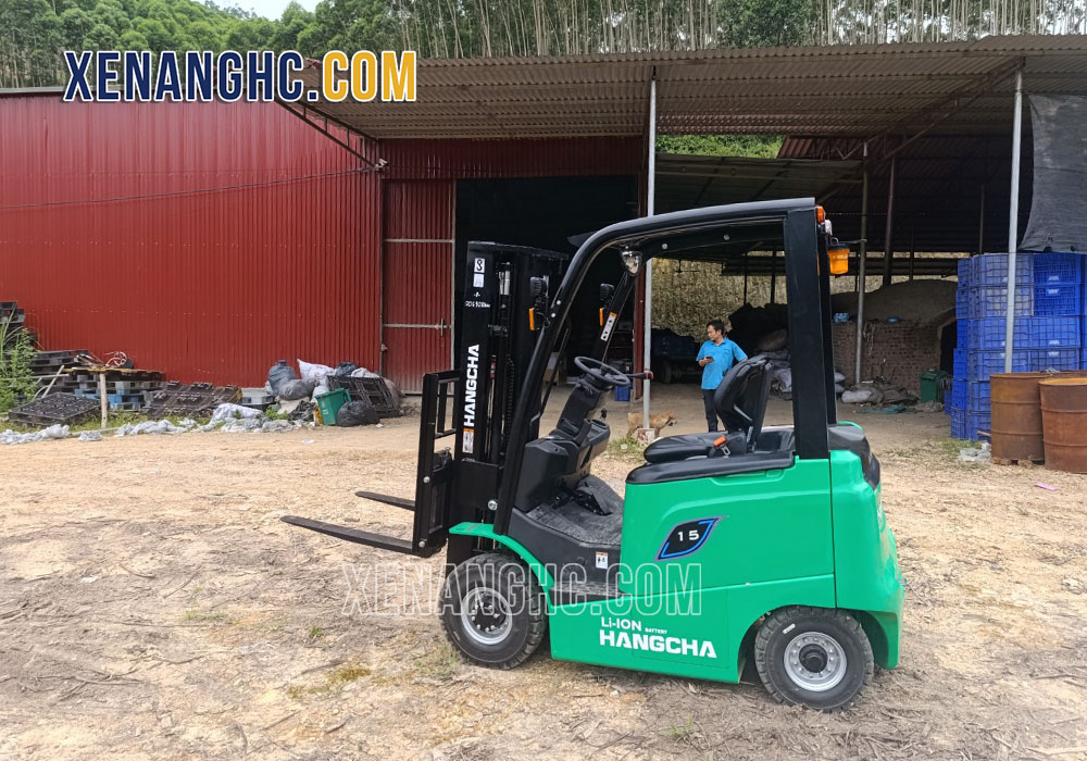 Xe nâng điện 1.5 tấn pin lithium chính hãng Hangcha