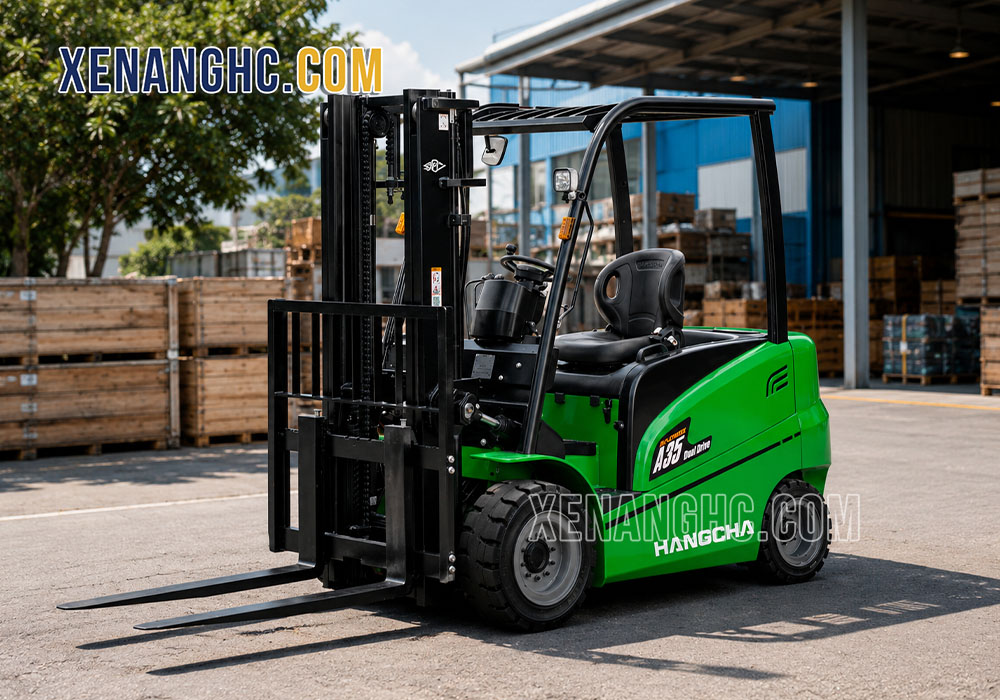 Xe nâng điện 3.5 tấn pin lithium Hangcha chính hãng