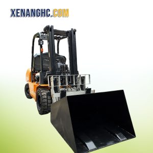 Xe nâng gầu xúc chạy dầu Hangcha