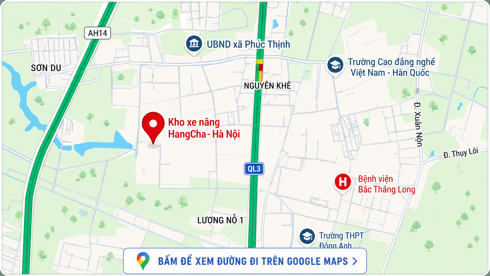 map xe nang thien son