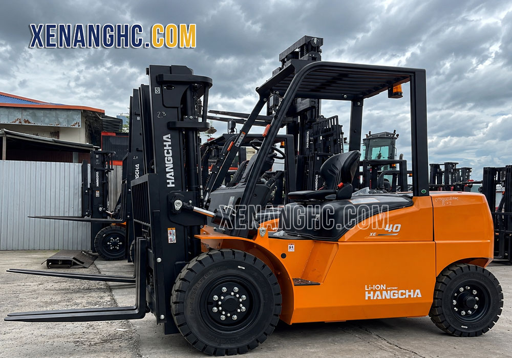 Xe nâng điện 4 tấn pin lithium ion Hangcha