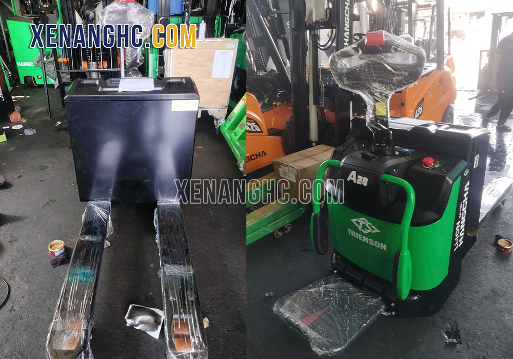 Xe nâng điện tay thấp 2 tấn Hangcha chính hãng
