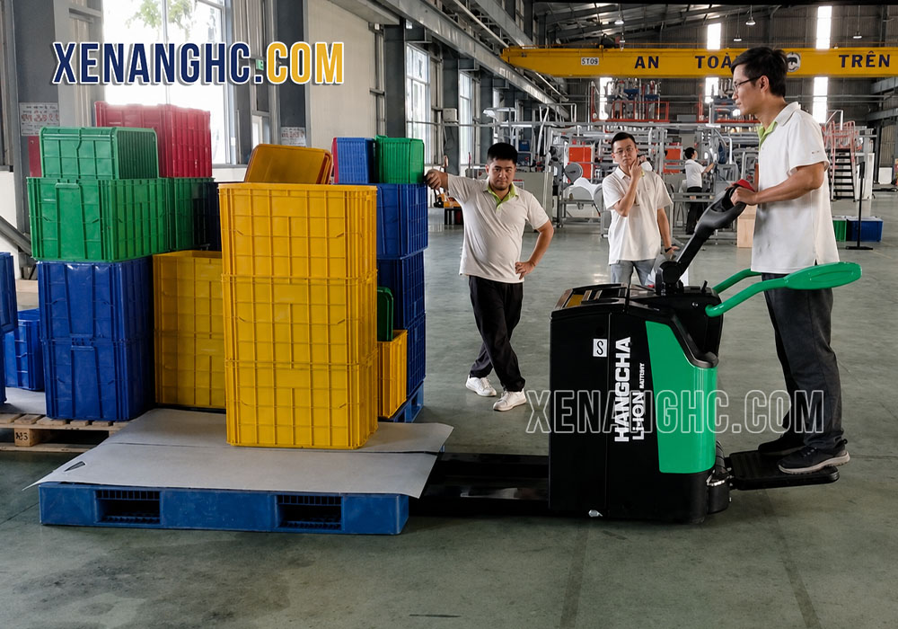 Xe nâng điện tay thấp 2 tấn Hangcha có khả năng thích ứng linh hoạt