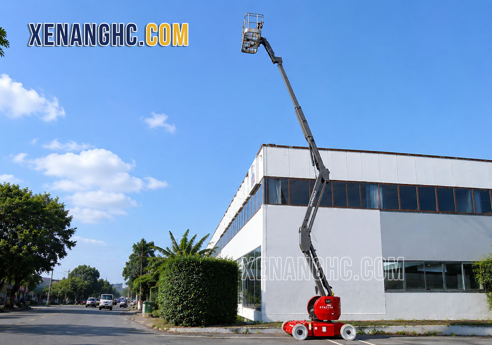 Xe nâng người boom lift Hangcha nâng cao trên 10m