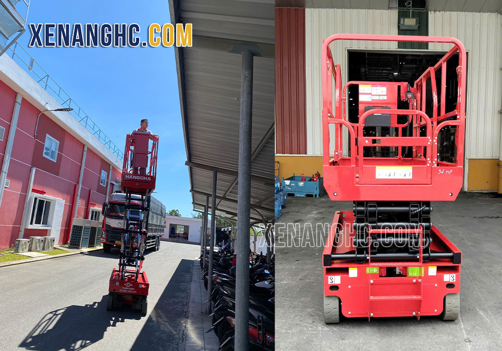 Xe nâng người dạng cắt kéo Hangcha chính hãng