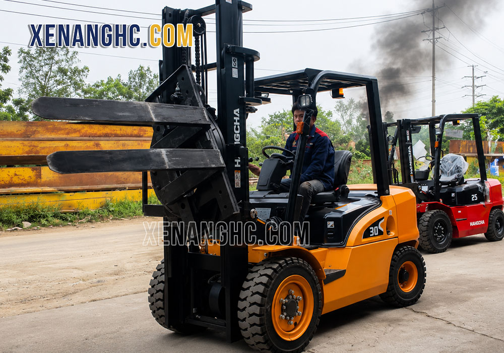 Xenanghc cung cấp xe nâng càng xoay 360 chính hãng giá tốt Hangcha tại Việt Nam