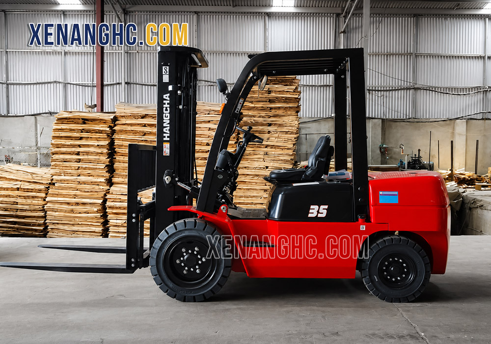Tổng thể ngoại hình xe nâng dầu 3.5 tấn số sàn A Series Hangcha