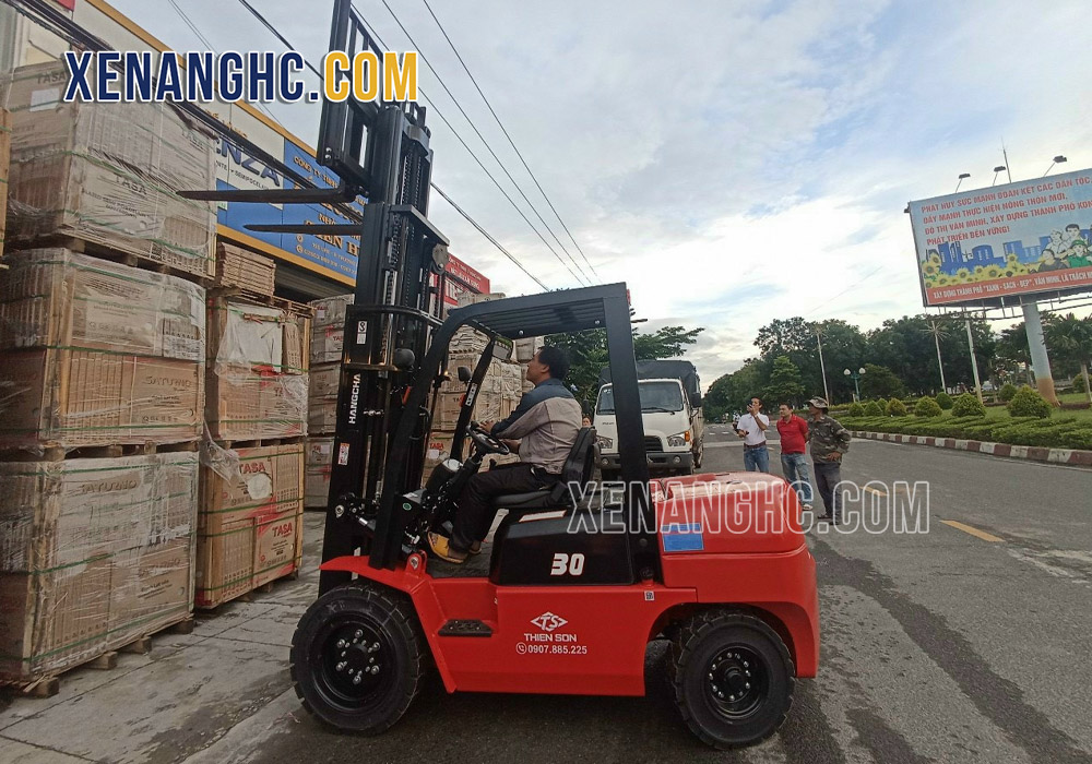 Xe nâng dầu 3 tấn số sàn A Series chính hãng Hangcha